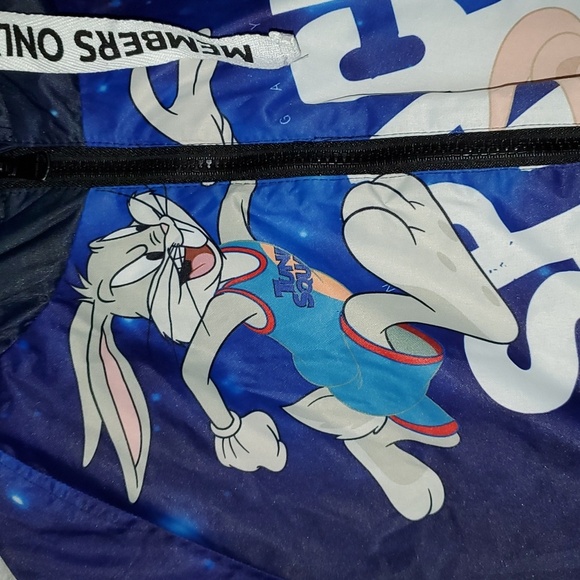 Members Only x Space Jam: A New Legacy Snorkel Bomber Puffer Jacket Size Medium - Picture 9 of 16